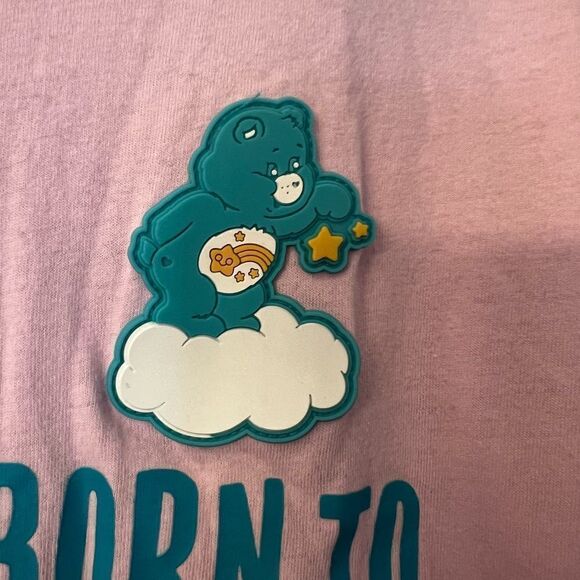 Born To Care Care Bears cropped tshirt. Size M 7-9 women’s juniors top. - Picture 3 of 6
